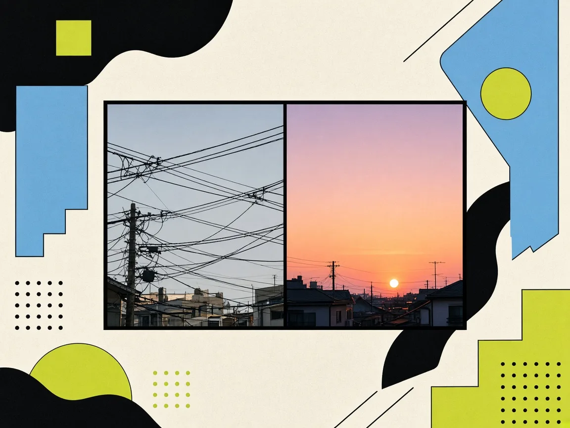 Sample AI photo edit: before and after style illustration