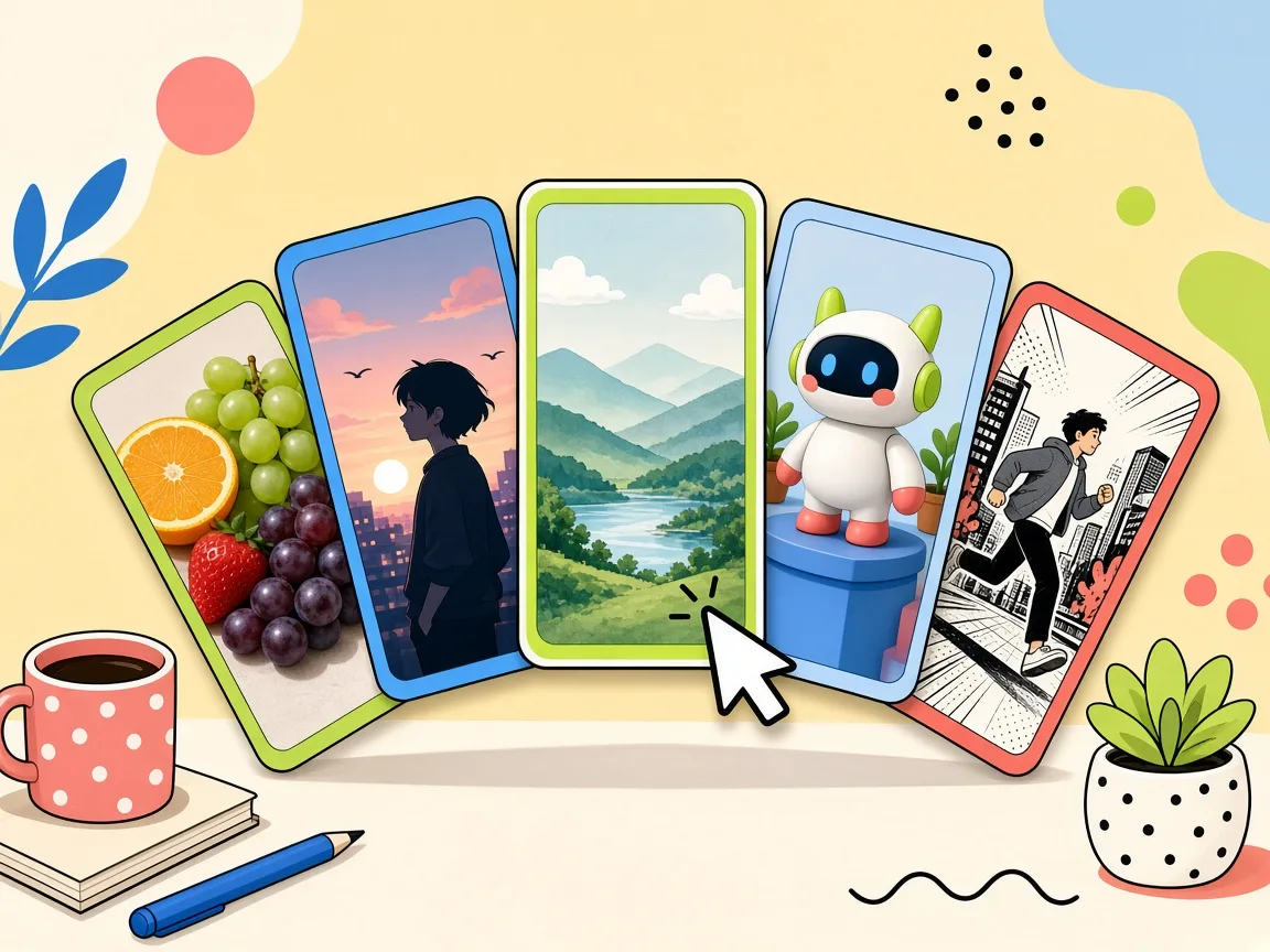 Illustration of choosing among multiple AI image styles and models