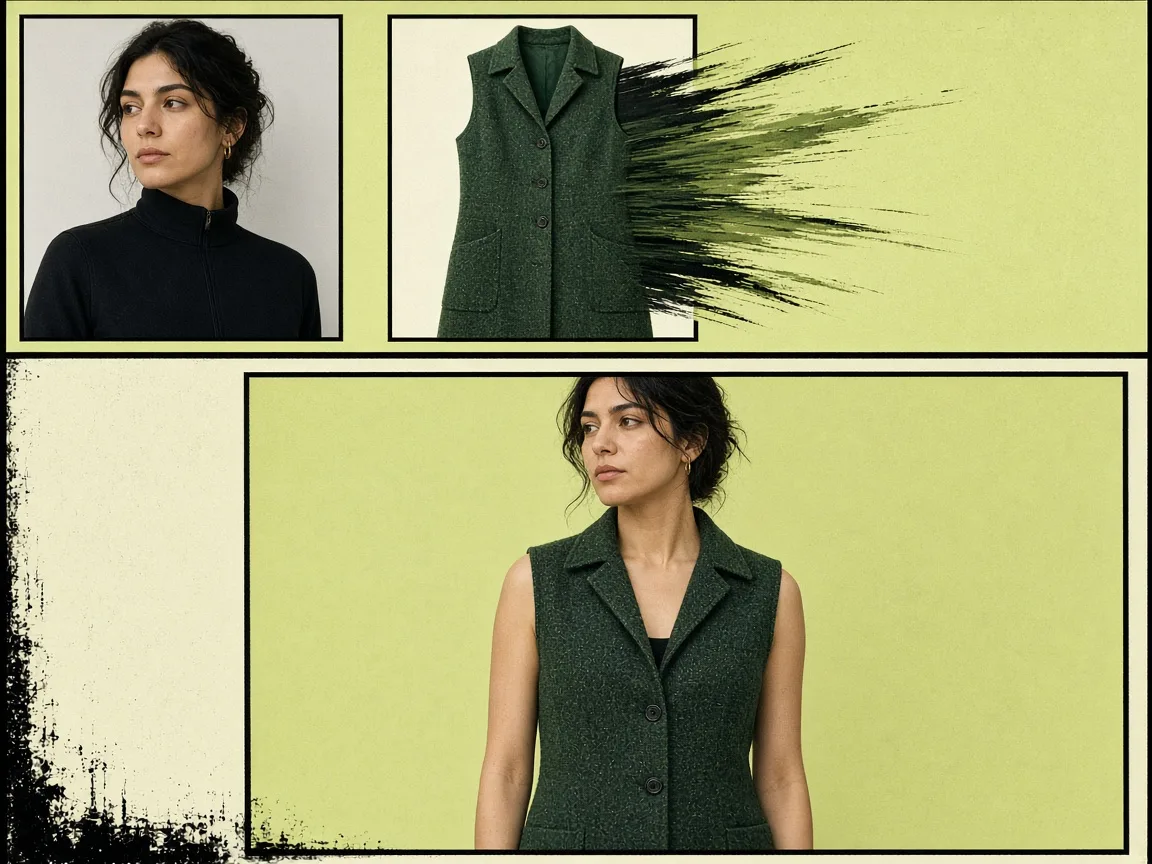 Virtual try-on sample with person and garment