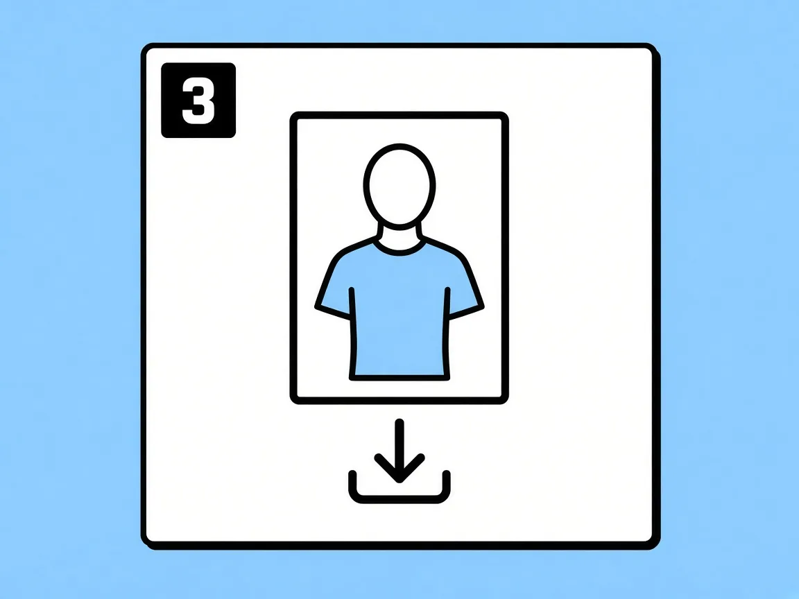 Step 3: download try-on image