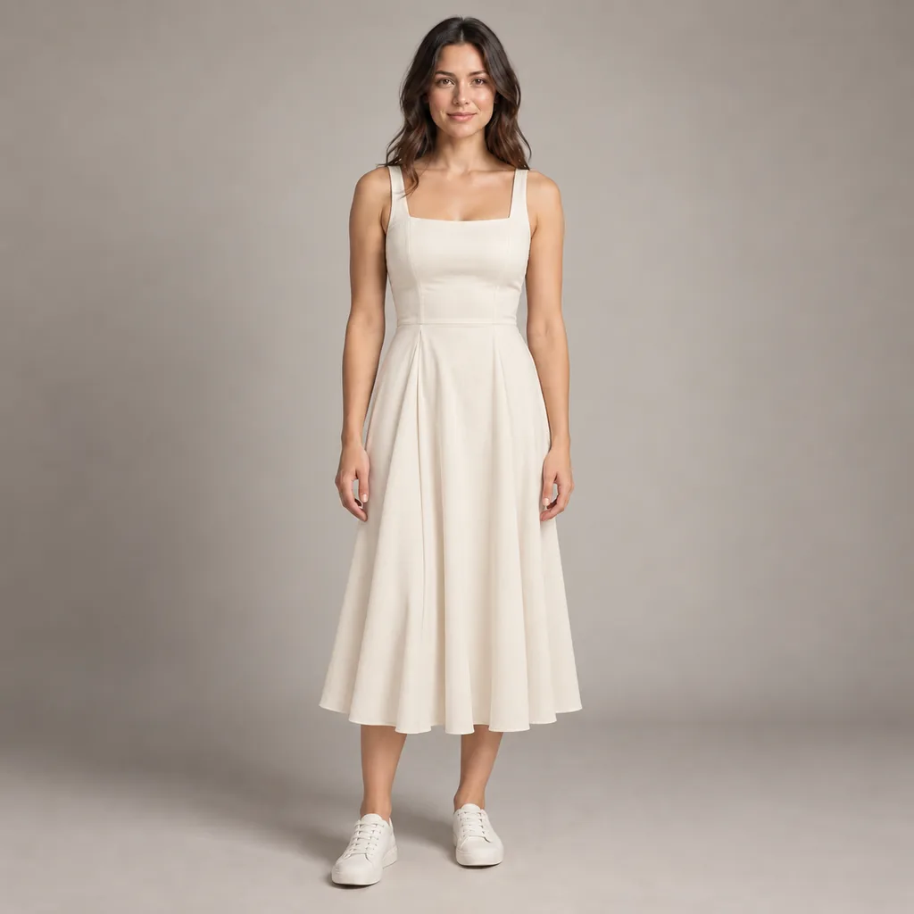 Try on dress — after
